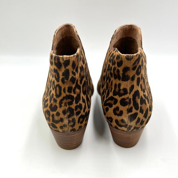 Seychelles Womens Size 8 Waiting For You Leopard Cheetah Leather Ankle Boots - Picture 7 of 15